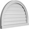 Ekena Millwork Round Top Surface Mount PVC Gable Vent: Functional, w/ 2"W x 2"P Brickmould Sill Frame, 30"W x 20"H GVPRT30X2003SF - alternate 5